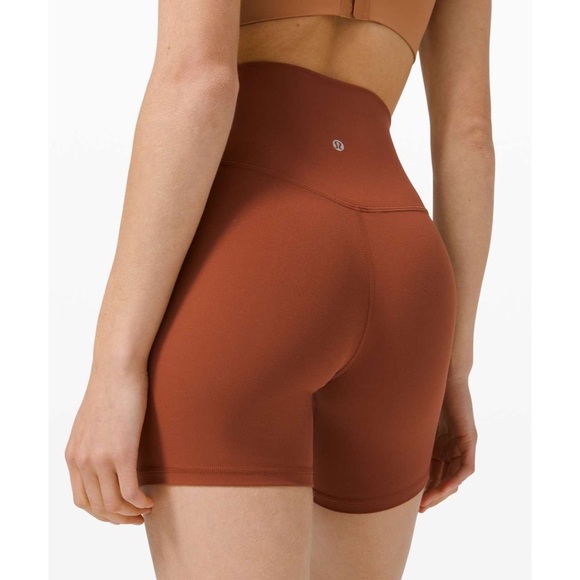 Lululemon - Dark Terracotta Align High Rise 6” Shorts - Picture 1 of 5